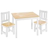 tectake® Sitzgruppe Holz mit Tisch und...