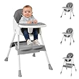LEADZM 2 in 1 Babyhochstuhl, 3...